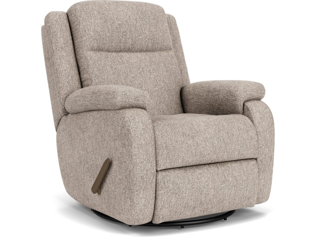 Magnus Fabric Swivel Gliding Recliner
