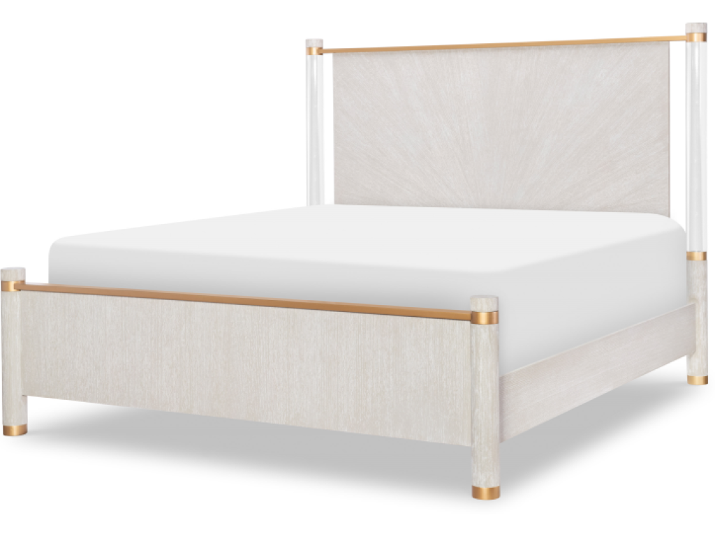 Panel Bed w/ Acrylic Posts, King