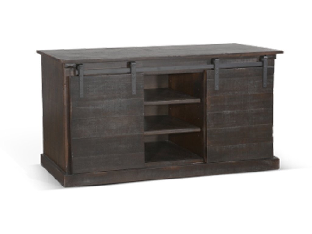 65" TV Console w/ Barn Door