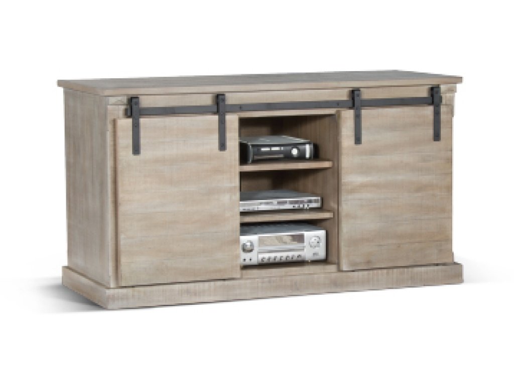 65" TV Console w/ Barn Door