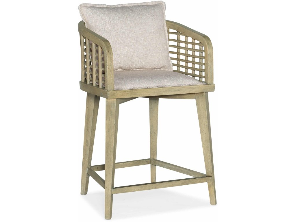 Surfrider Barrel Back Counter Stool