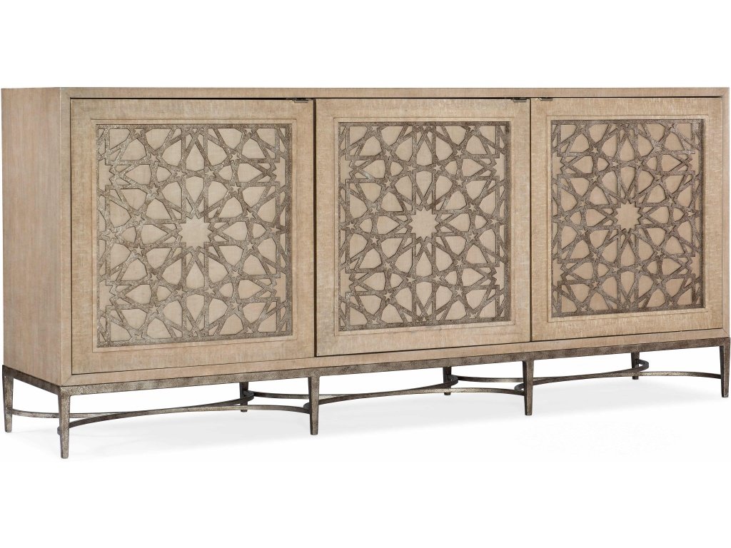 Melange Suzani Three Door Entertainment Console