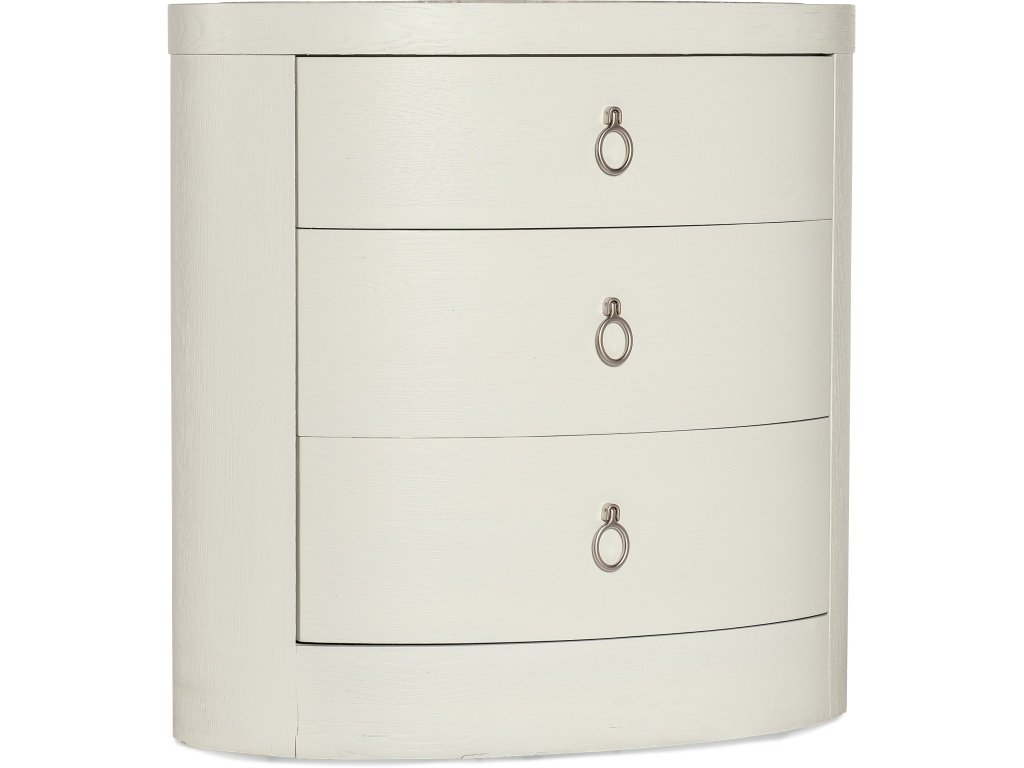 Serenity Wavecrest Oval Nightstand