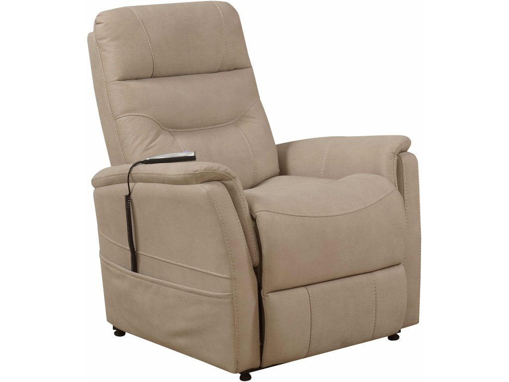 PRI Abbey Lift Chair in Stonewash Dune