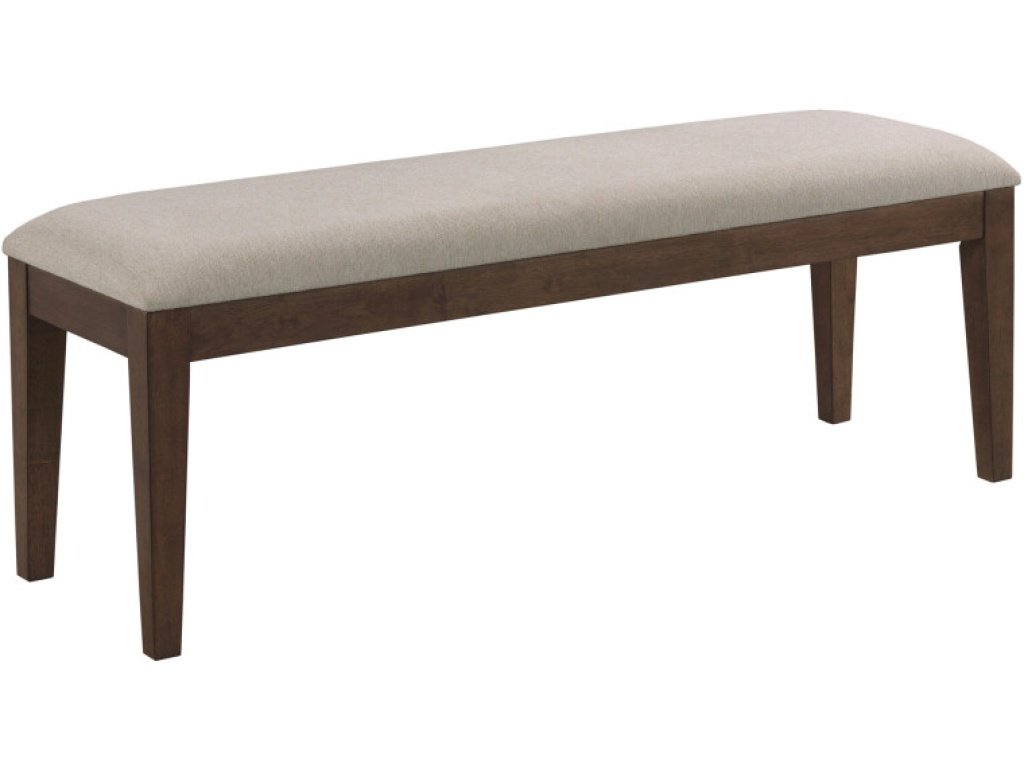 Upholstered Dining Bench, Mocha