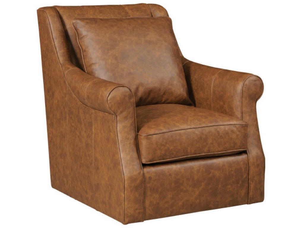 Tate Swivel Glider - Leather