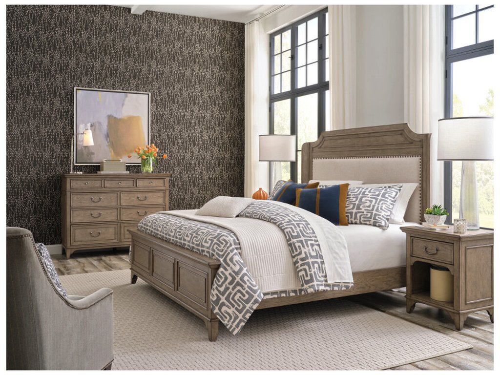 Engels Upholstered King Bed Complete