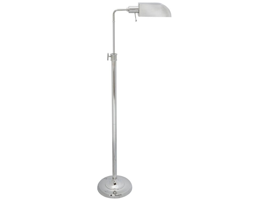 Simone Polished Nickel Floor Lamp