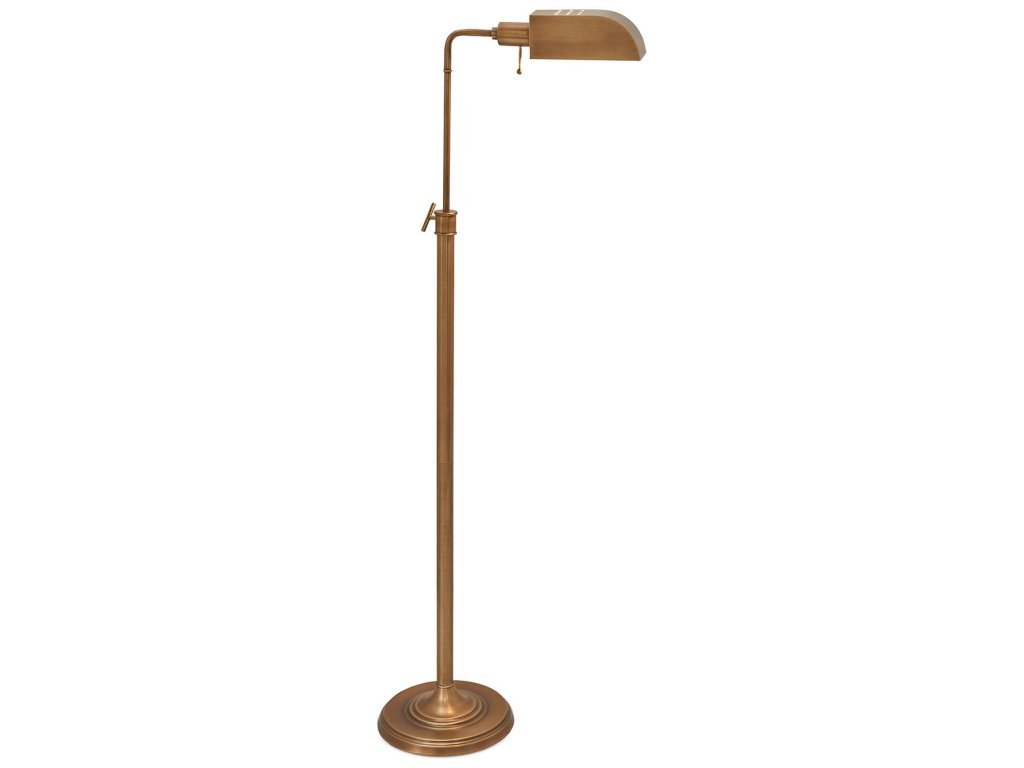 Simone Aged Brass Floor Lamp