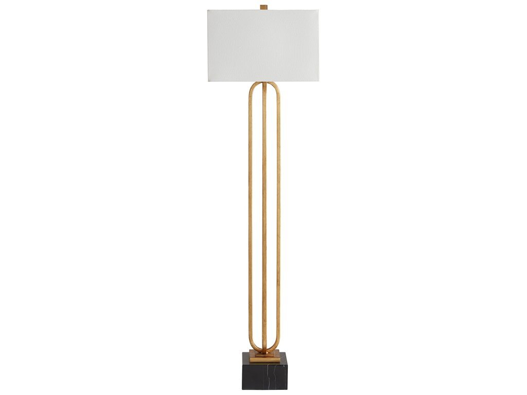 Charlotte Antique Gold Leaf Floor Lamp
