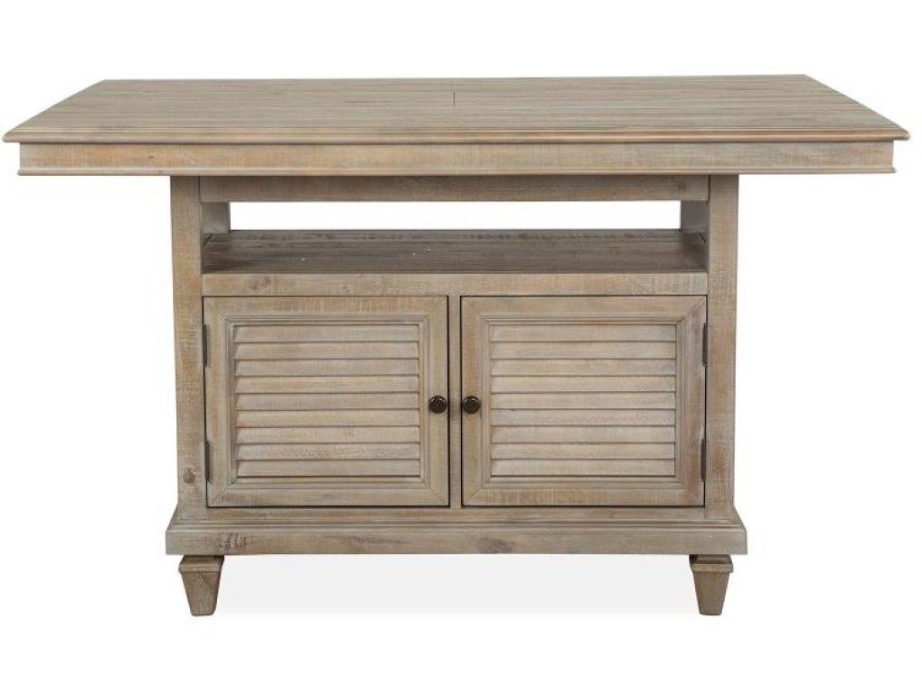 Wood Rectangular Counter Table Base KD
