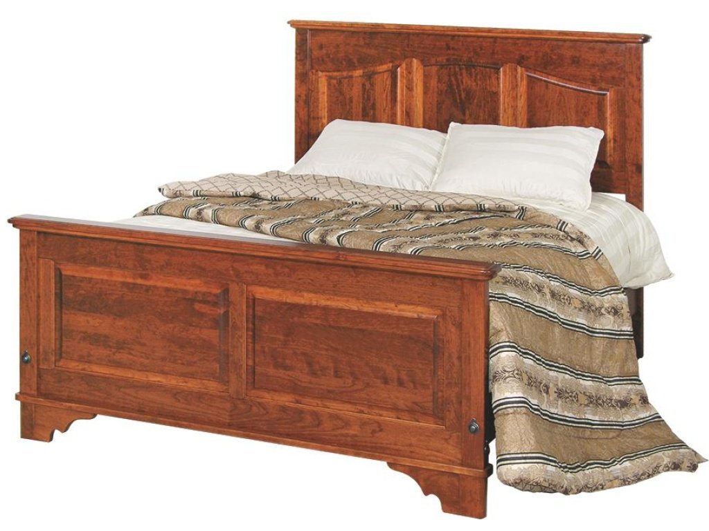 Panel Bed With Footboard Storage