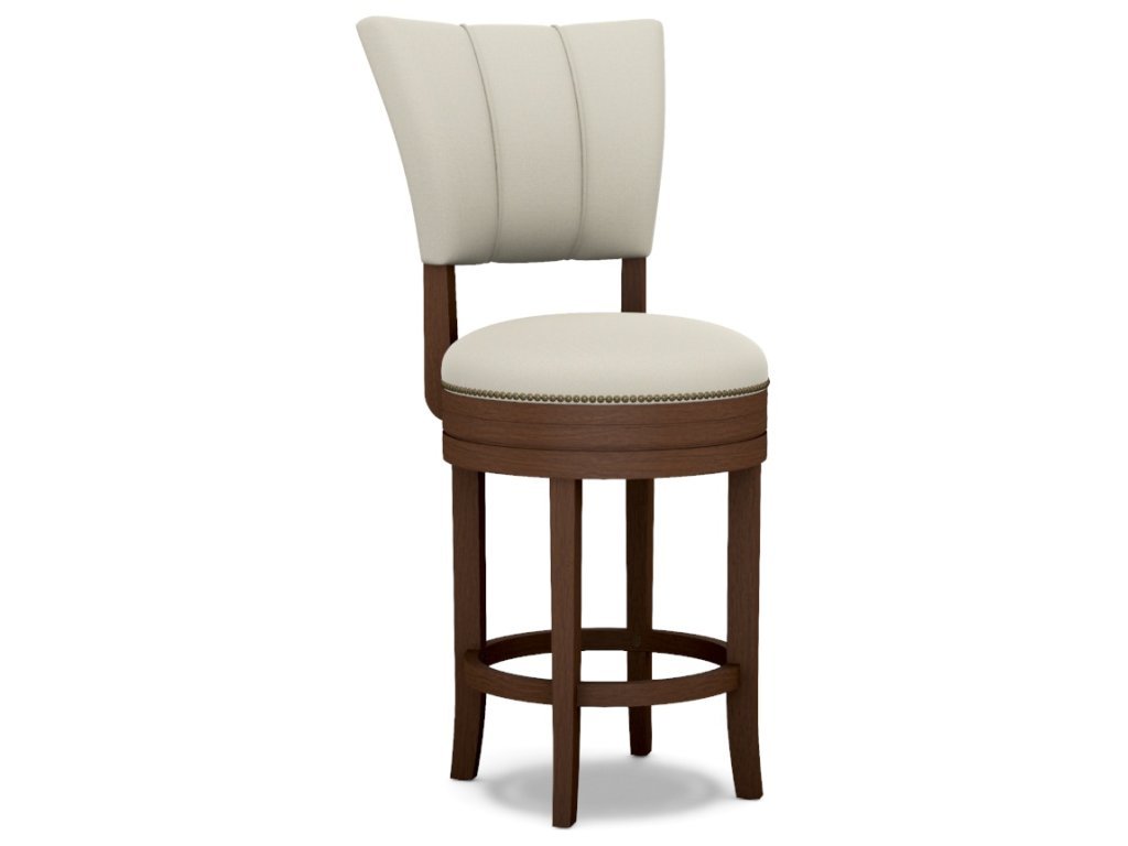 Holden Iii Swivel Counter Stool With Nailheads