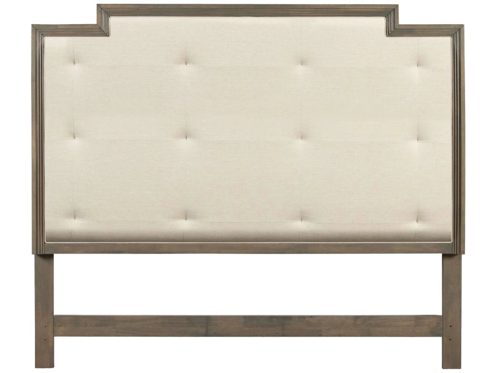 Queen Stepped Headboard With Tufting