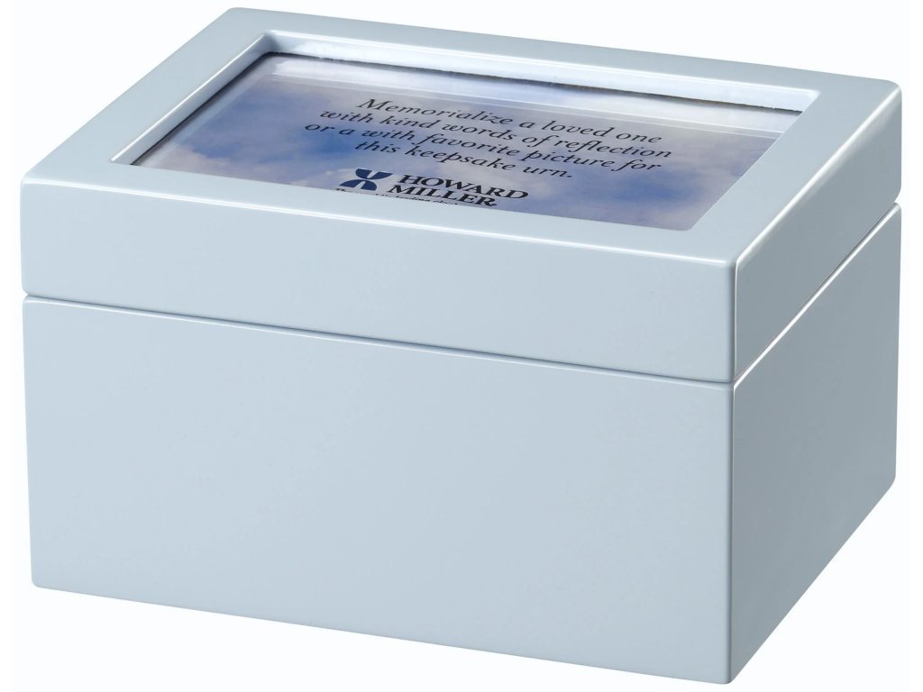 Precious Blue Portrait Urn Chest