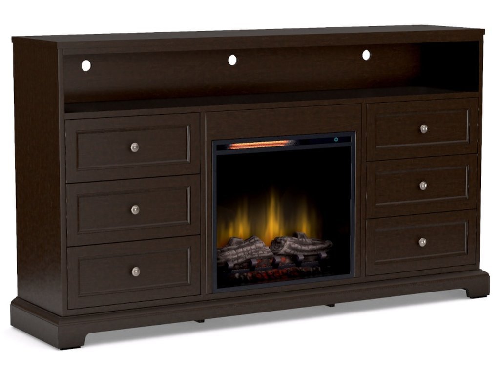 69" - 72" Extra Tall Fireplace Console