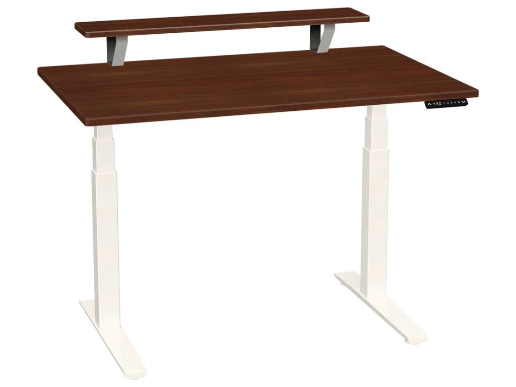 Smartmoves 48 In. Premium Desk W/ Elevated Shelf And Adjustable Height Base