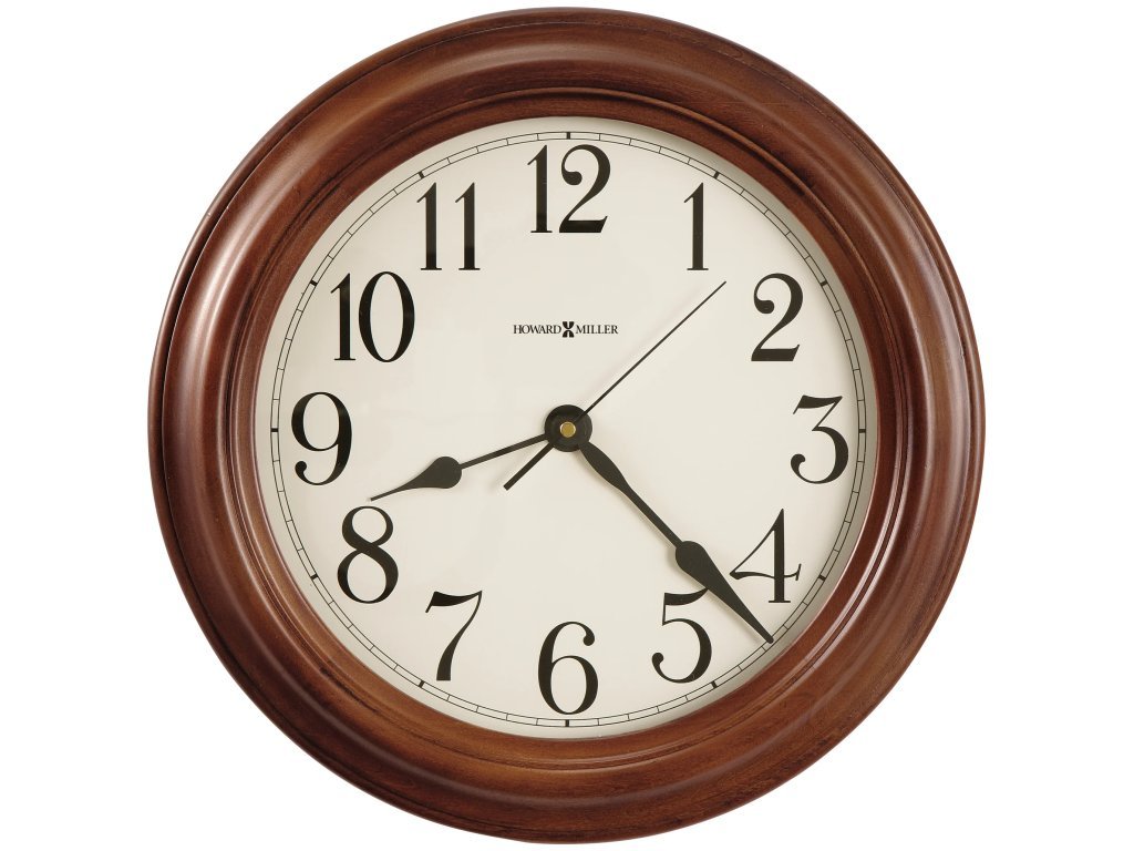 Classic Solid Wood Wall Clock (Caddington Finish)