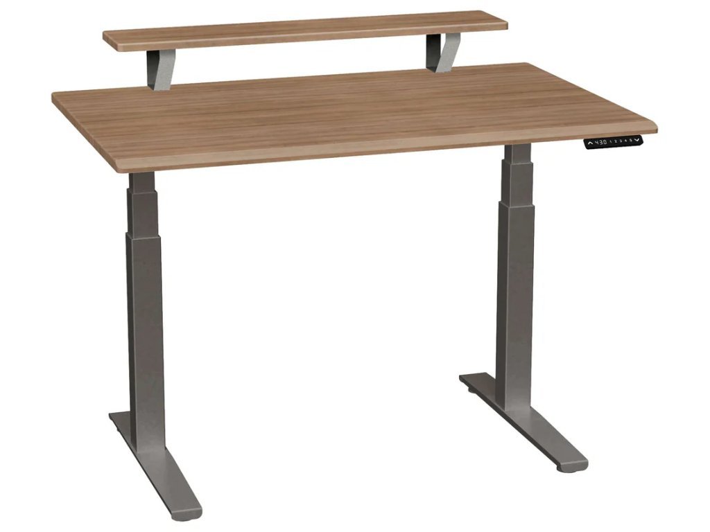 Smartmoves 48 In. Premium Desk W/ Elevated Shelf And Adjustable Height Base