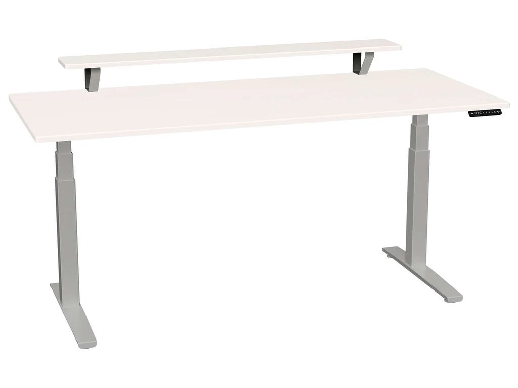 Smartmoves 72 In. Desk W/ Elevated Shelf And Adjustable Height Base