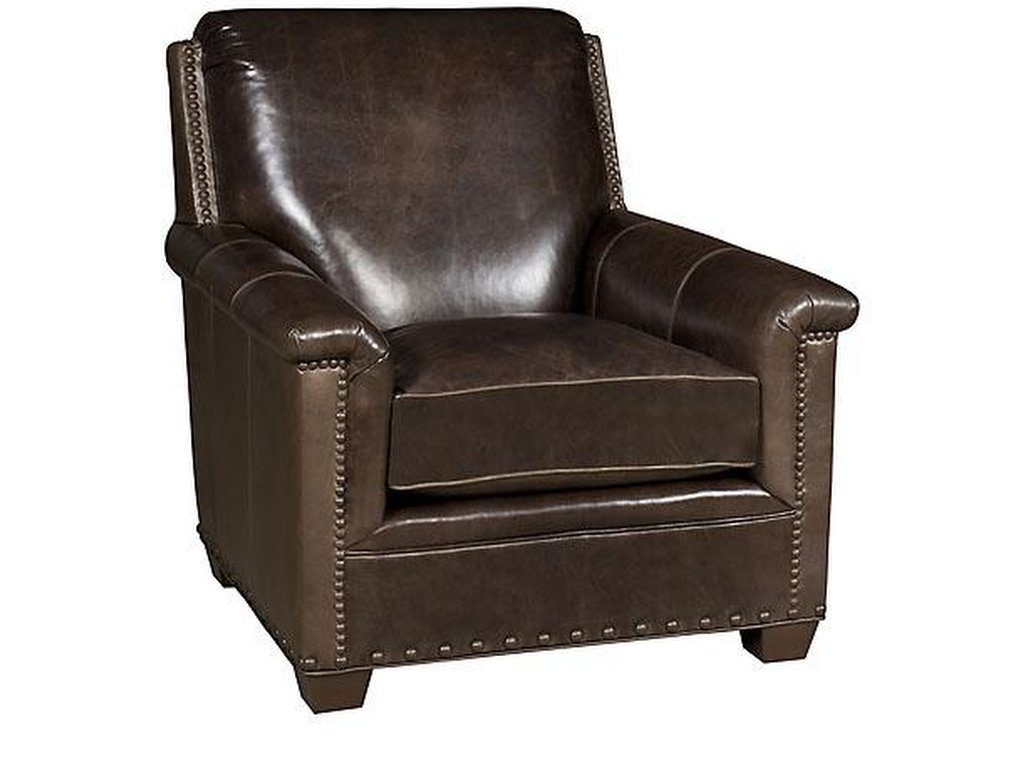 Michelle Leather Ottoman