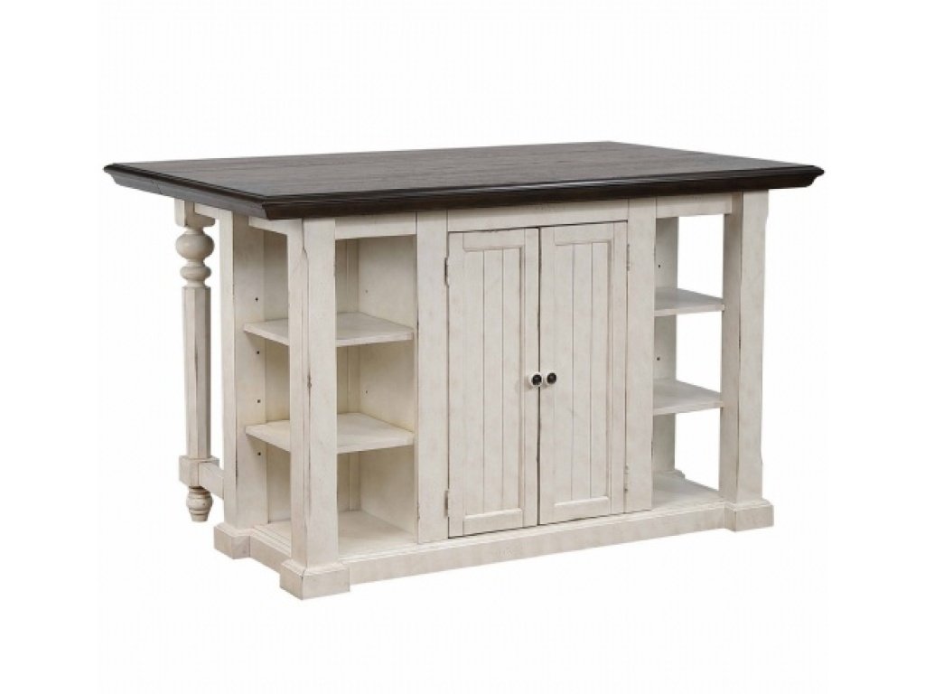 Vintage Estates Kitchen Island w/13" Drop Leaf
