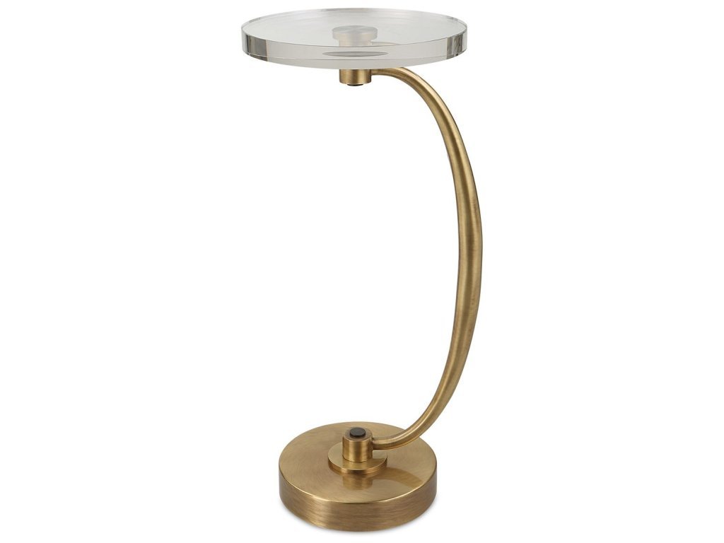 Waveney Drink Table, Brass