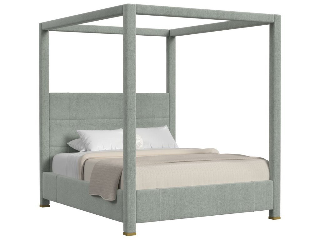 Hibernate Canopy Bed, King - Criss Cross Sea Salt, 2 Cartons