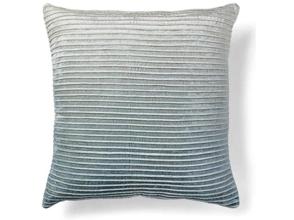 Fade Out Velvet Pillow - Blue