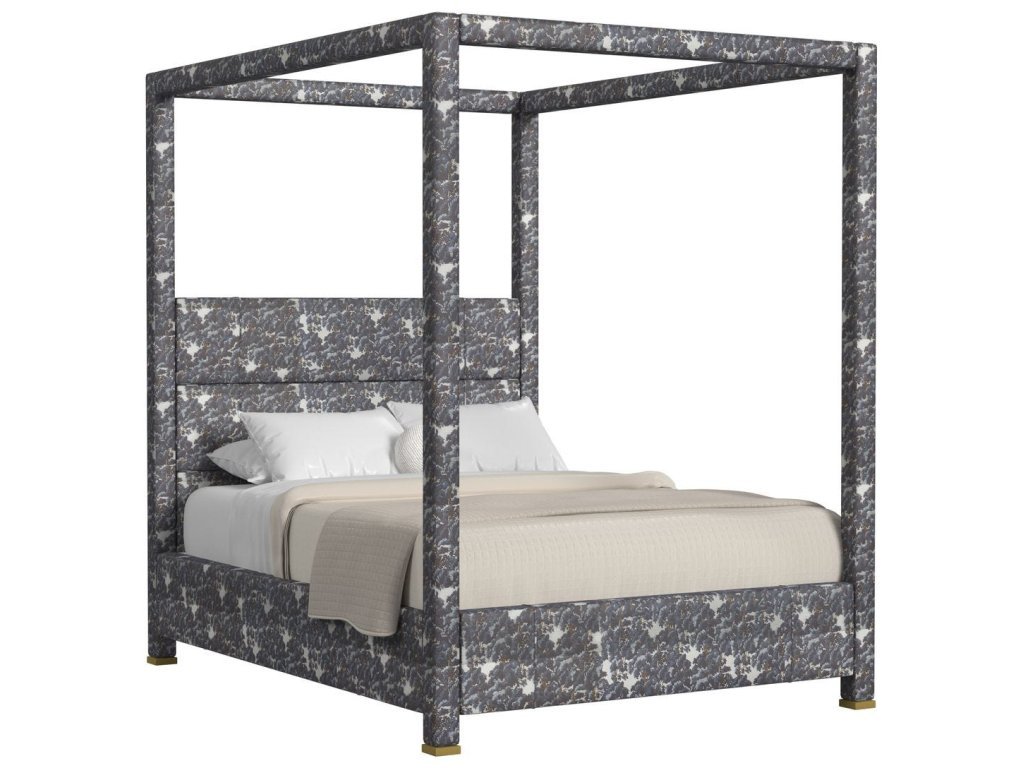 Hibernate Canopy Bed, Queen- Baltic Forest Blue, 2 Cartons